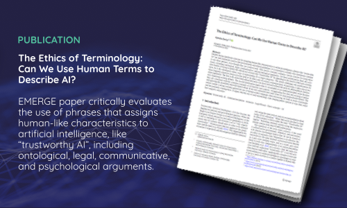 Publication: The Ethics of Terminology: Can We Use Human Terms to Describe AI?