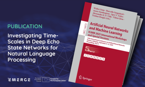 Publication: Investigating Time-Scales in Deep Echo State Networks for Natural Language Processing 