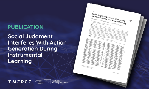 Publication: Social Judgment Interferes With Action Generation During Instrumental Learning 