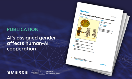 Publication: AI’s assigned gender affects human-AI cooperation 