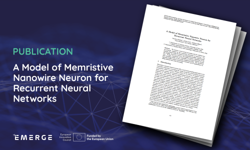 Publication: A Model of Memristive Nanowire Neuron for Recurrent Neural Networks 
