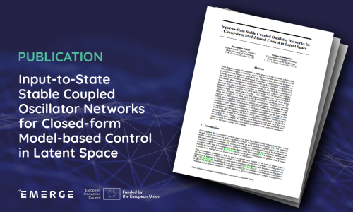 Publication: Input-to-State Stable Coupled Oscillator Networks for Closed-form Model-based Control in Latent Space 