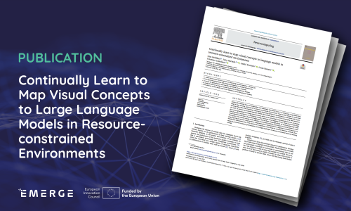Publication: Continually Learn to Map Visual Concepts to Large Language Models in Resource-constrained Environments 