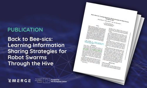 Publication: Back to Bee-sics: Learning Information Sharing Strategies for Robot Swarms Through the Hive 