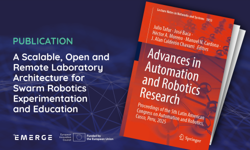 Publication: A Scalable, Open and Remote Laboratory Architecture for Swarm Robotics Experimentation and Education 