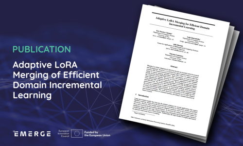 Publication: Adaptive LoRA Merging of Efficient Domain Incremental Learning