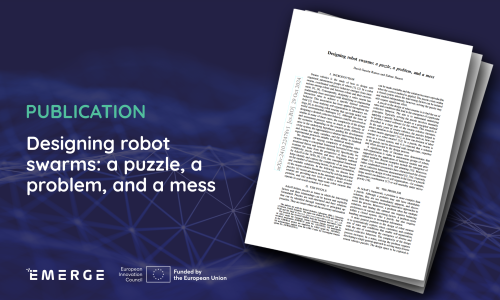 Publication: Designing robot swarms: a puzzle, a problem, and a mess 
