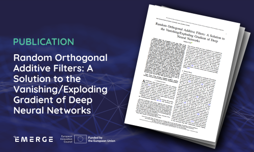 Publication: Random Orthogonal Additive Filters: A Solution to the Vanishing/Exploding Gradient of Deep Neural Networks 