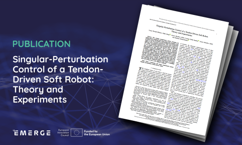 Publication: Singular-Perturbation Control of a Tendon-Driven Soft Robot: Theory and Experiments 
