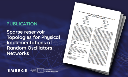 Publication: Sparse reservoir Topologies for Physical Implementations of Random Oscillators Networks